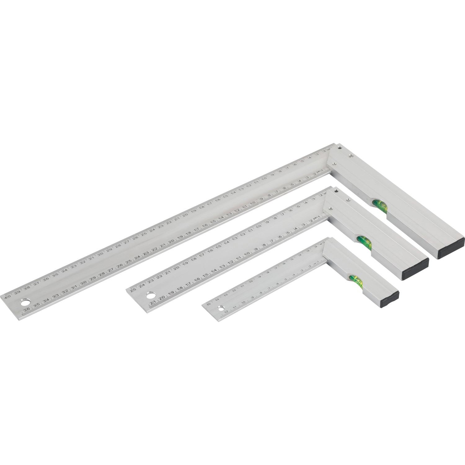 BWO Sada úhelníků s integrovanou vodováhou 3dílná