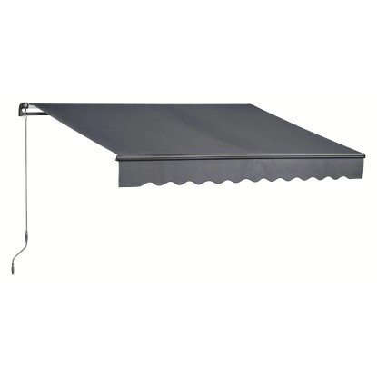 OBI Markýza s kloubovými rameny Aventura antracitová 300 x 200 cm
