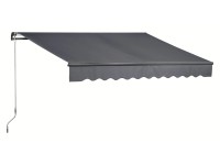 OBI Markýza s kloubovými rameny Aventura antracitová 400 x 250 cm