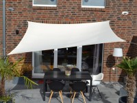 Floracord Obdélníková stínící plachta vodoodpudivá, slonová kost, 250 x 300 cm