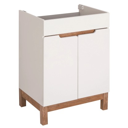 baliv Skříňka pod umyvadlo Speks, bílá/dřevo, 83 x 59,7 x 45,7 cm