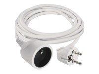 EMOS Prodlužovací kabel bílý s 1 zásuvkou/zástrčkou, max. 16 A/3680 W, 2 m