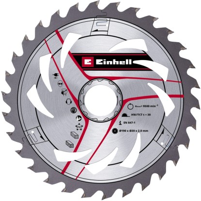 kwb by Einhell Pilový kotouč do ruční kotoučové pily z tvrdokovu Z30 190 x 30 mm