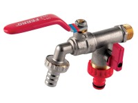 Ferro Zahradní kulový kohout KCD1 s 2 vývody 1/2