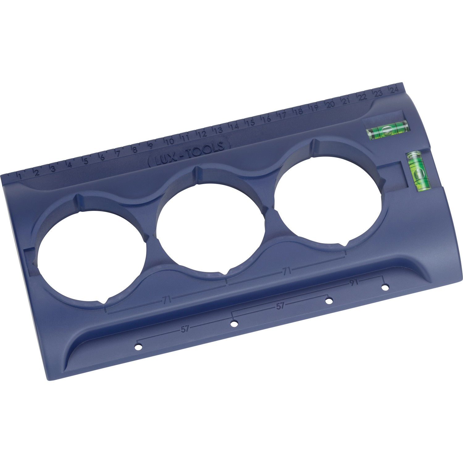 LUX-TOOLS Šablona k instalaci zásuvek pro suchou výstavbu Classic, pr. 68 mm