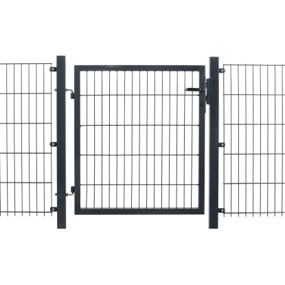 Floraworld Jednokřídlá kovová branka Comfort antracit 120 x 100 cm