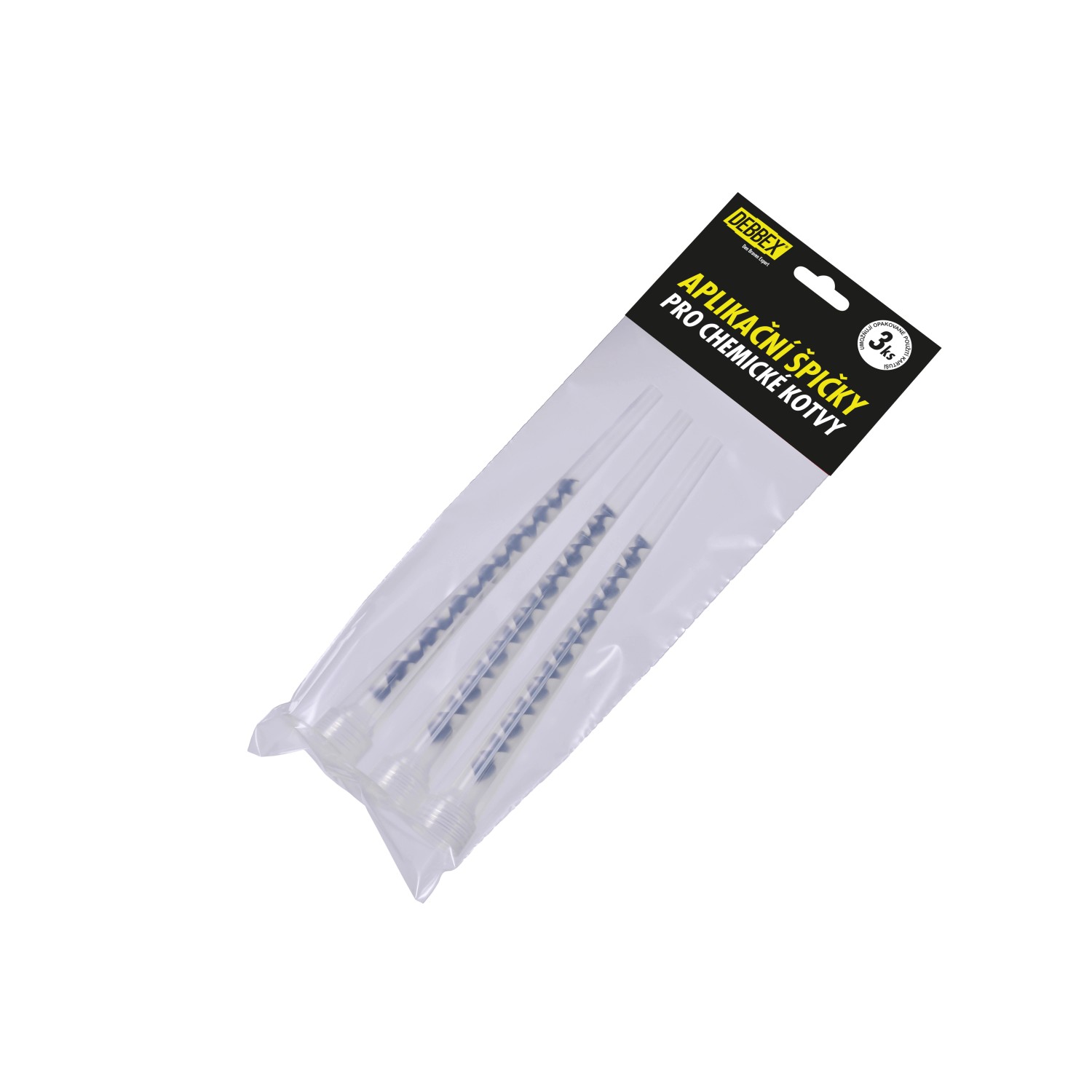 Den Braven Aplikační špičky pro chemické kotvy 3 ks