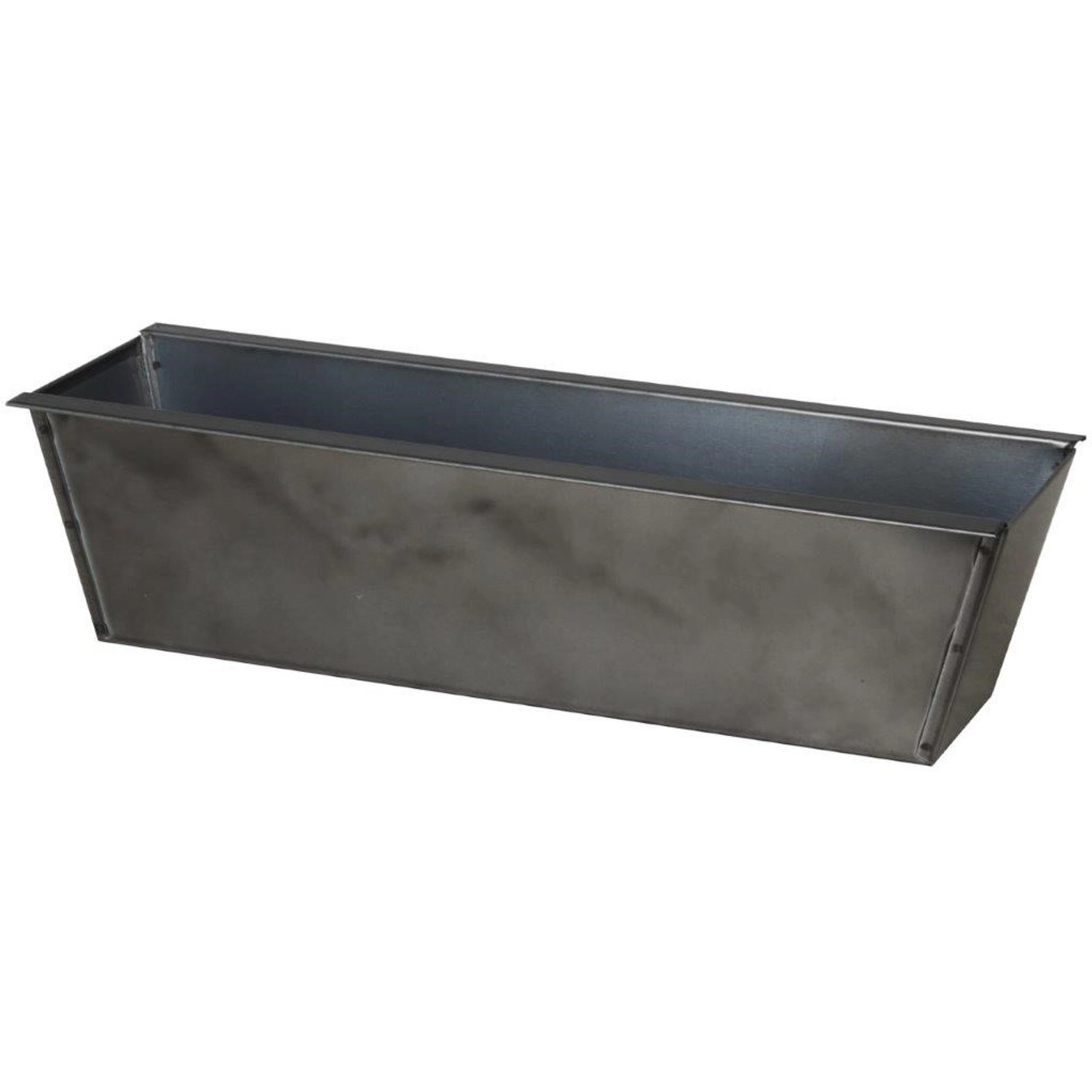 Truhlík na květiny ze zinku pro oboustranné zavěšení na paletu, 38 x 13 cm