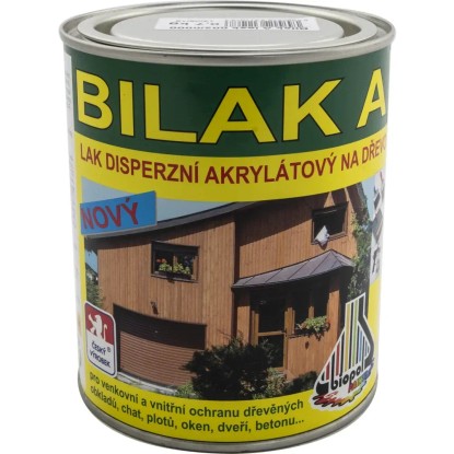 BILAK A Disperzní lak na dřevo 0000, lesklý transparentní, 700 g