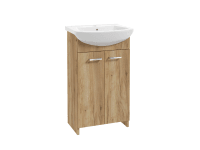 Deftrans Koupelnová skříňka s umyvadlem Twins zlatý dub, 50 x 40 x 85,5 cm Deftrans Koupelnová skříňka s umyvadlem Twins zlatý dub, 50 x 40 x 85,5 cm