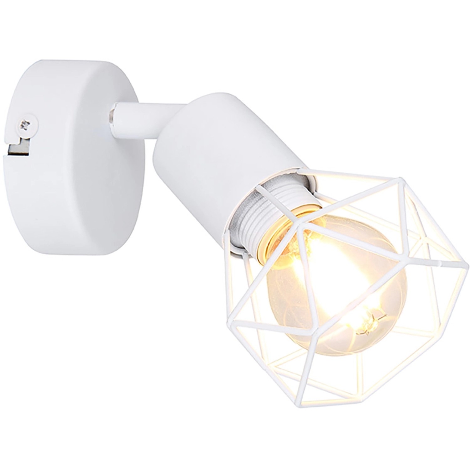 GLOBO Nástěnné svítidlo XARA I bílá E14 40 W 80 x 135 x 130 mm