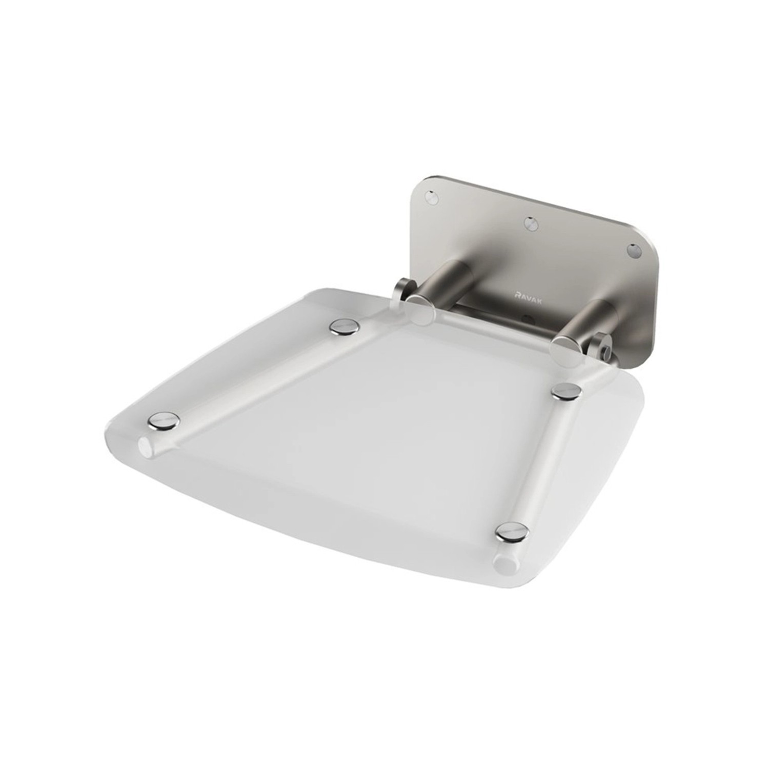 Ravak OVO B sprchové sedátko sklopné š. 36 cm čirá B8F0000051