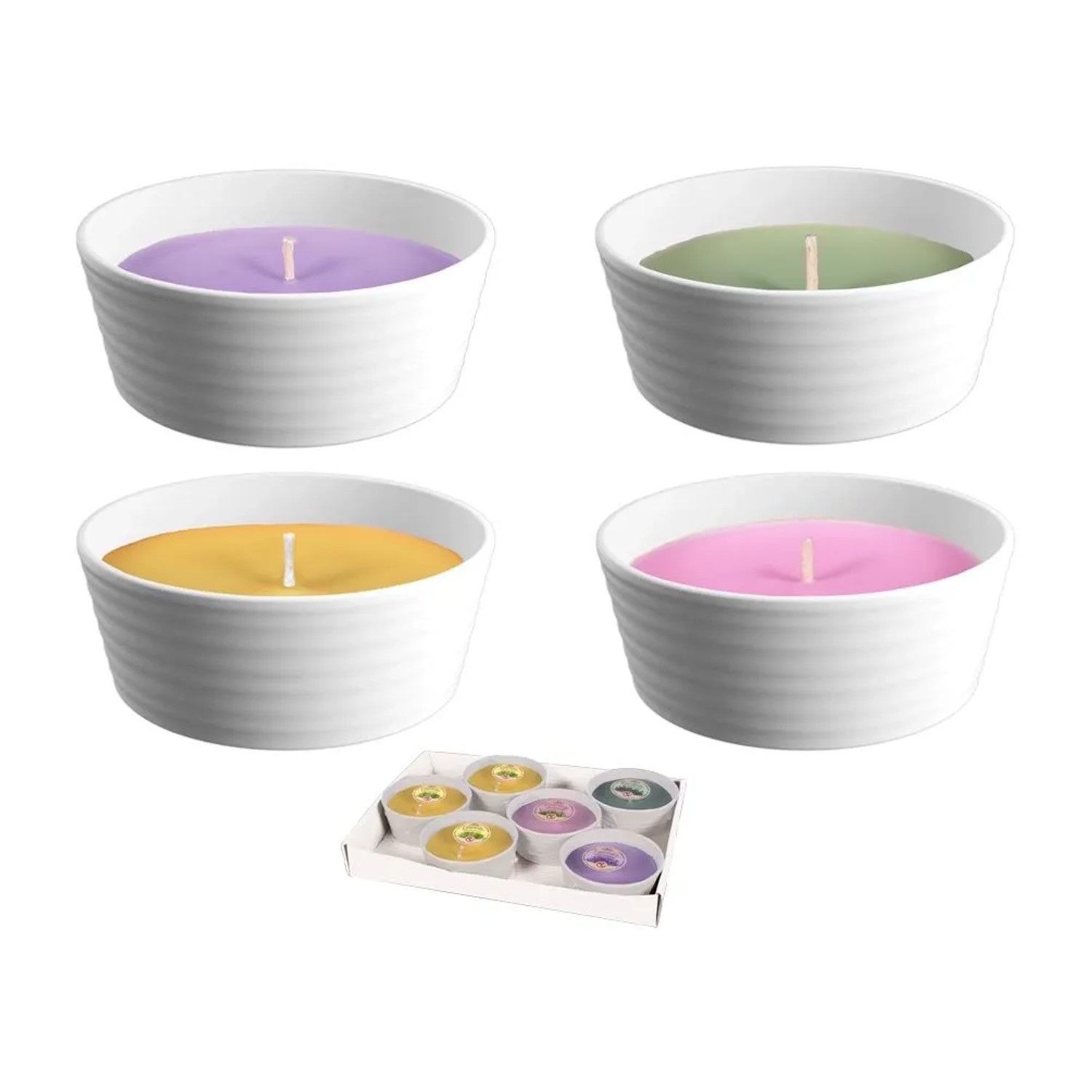 Levně NOHEL GARDEN Svíčka Lev.+Rozmar.+Eukal.+Citron Sirius mix pr.13x6cm,250g,1ks