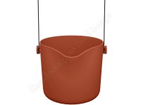 elho Květináč B.for Swing tmavě červený pr. 18 x 16 cm