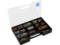 LUX Sada vrutů a hmoždinek z pozinkované oceli 620dílná