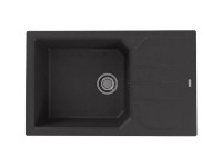 Alveus Granitový dřez Record 40, černá, 78 x 48 cm