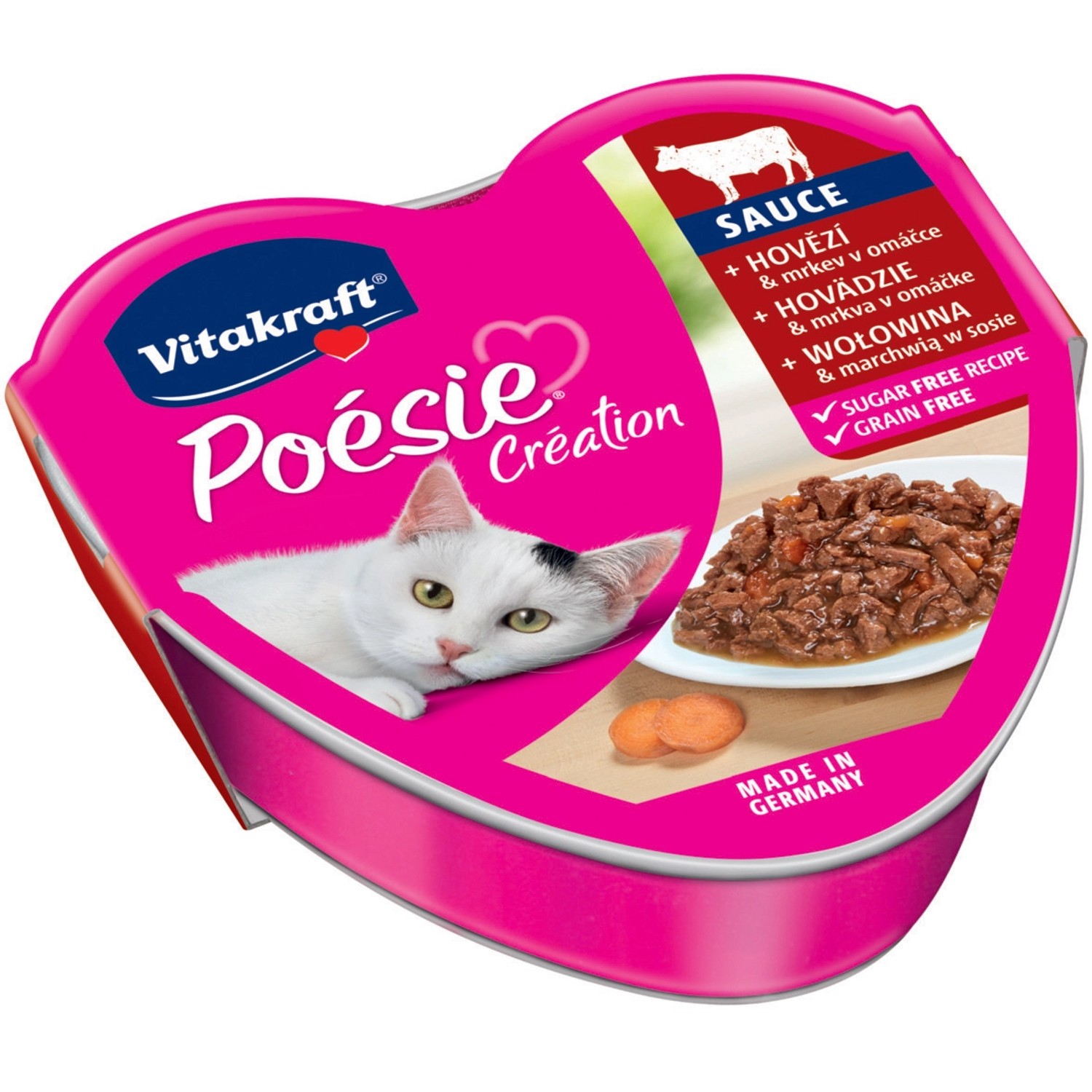 Vitakraft Cat Poésie konz. šťáva hovězí, mrkev 85g