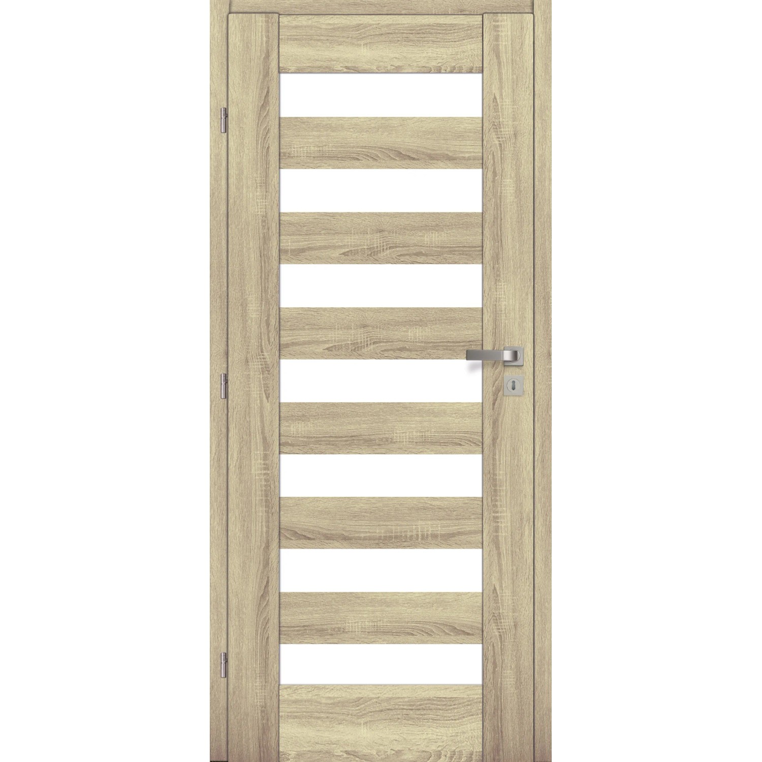 Voster Rámové falcové interiérové dveře BRANDY 10, 3D fólie, dub Sonoma, 60 L