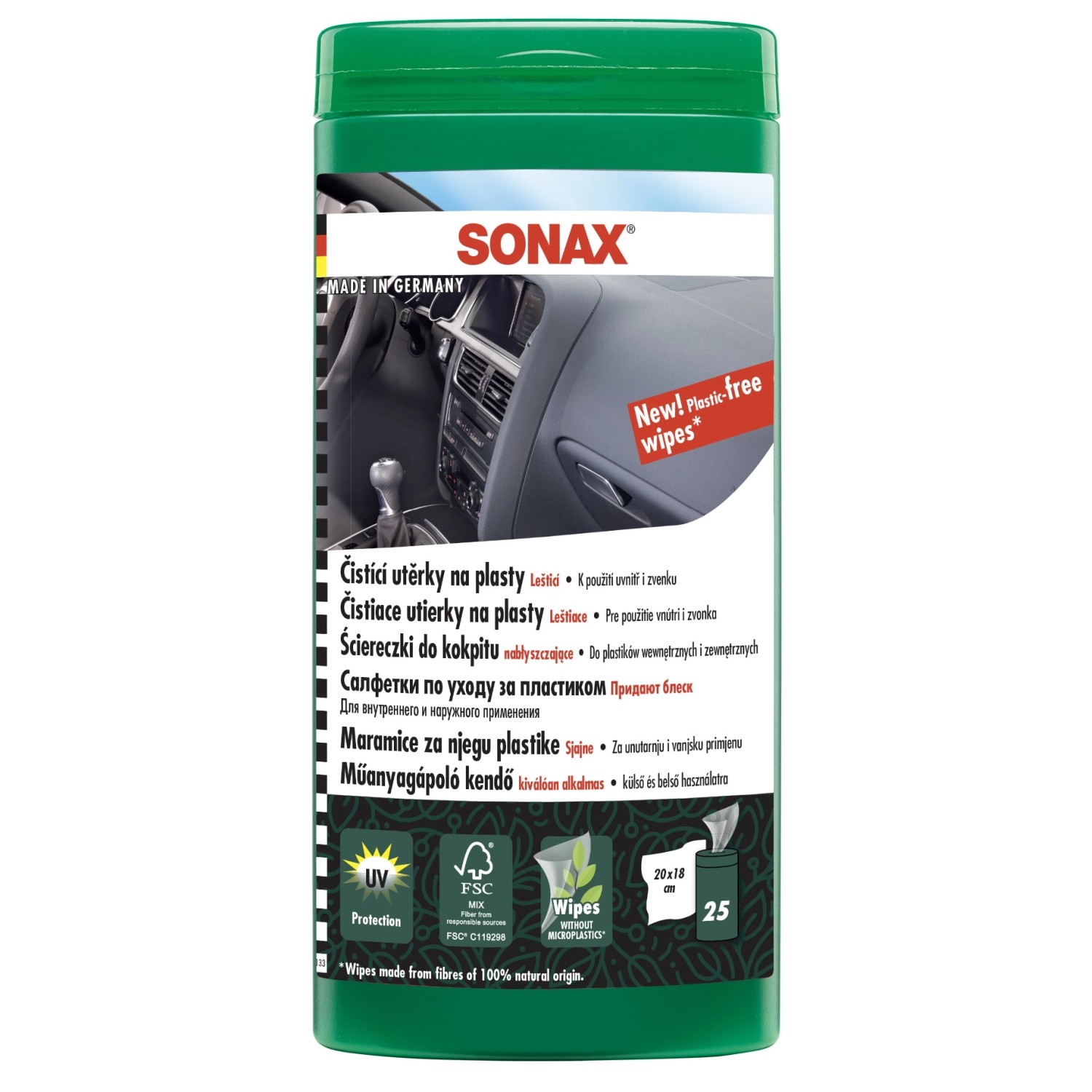 SONAX Utěrky na plasty 25 ks