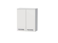 INTEDOOR Horní závěsná skříň BEE, úchyt chrom, š. 50 cm, bílá lesk