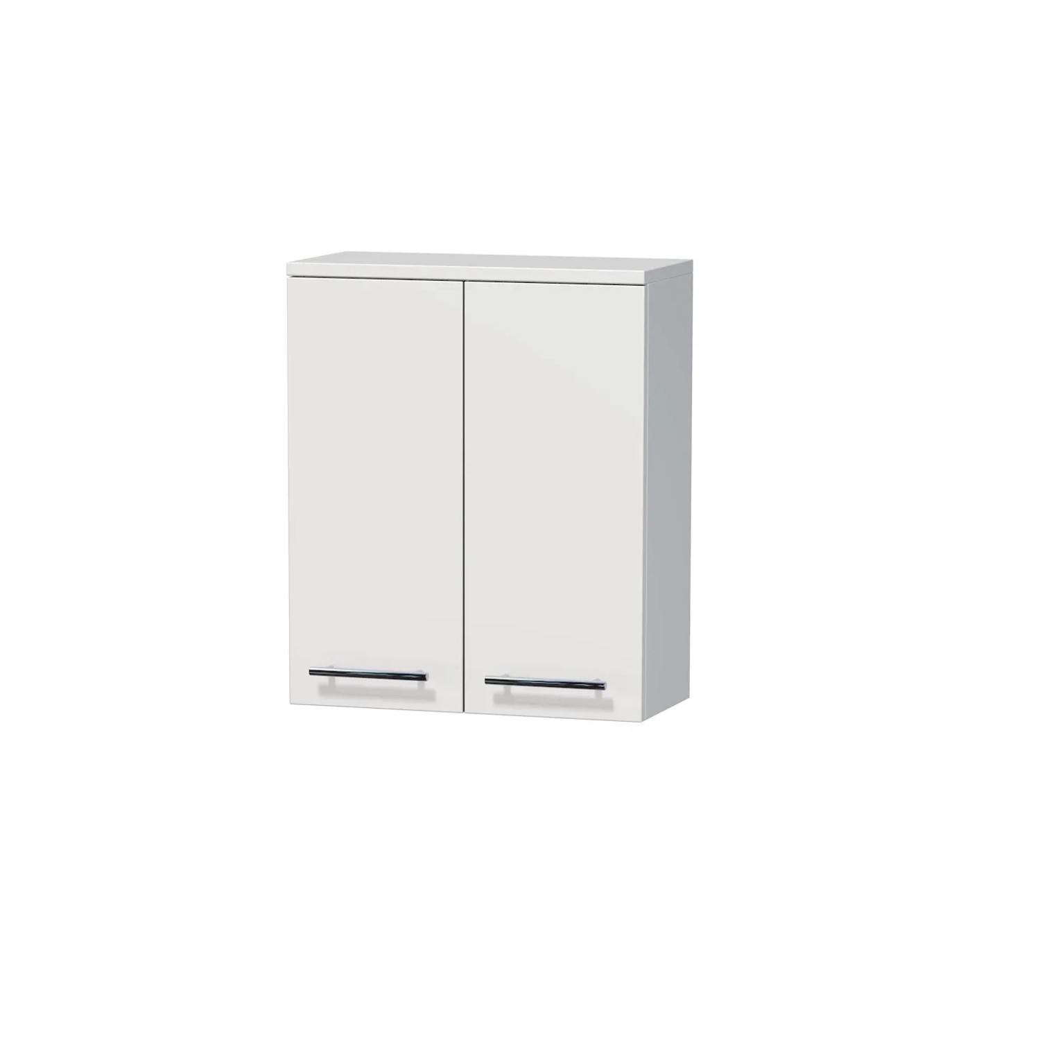 INTEDOOR Horní závěsná skříň BEE, úchyt chrom, š. 50 cm, bílá lesk