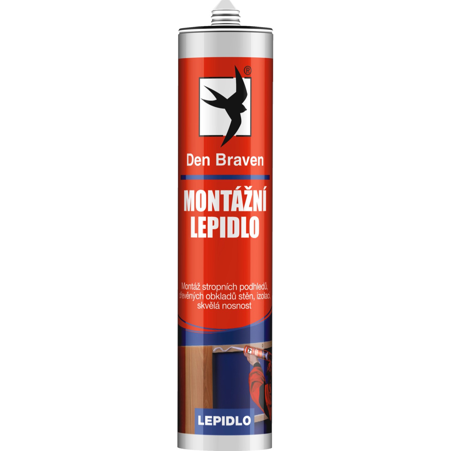 Den Braven Montážní lepidlo 280ml bílá