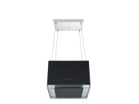 Respekta Designová ostrůvková digestoř Centa CH11051IS černá 36-166 x 50 x 40 cm