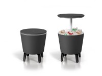 Keter Koktejlový stůl Cool Bar, pr. 49,5 x 57-84,5 cm