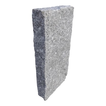 Šedá žulová palisáda, 7x25x50 cm, pro zahradní a terénní úpravy.