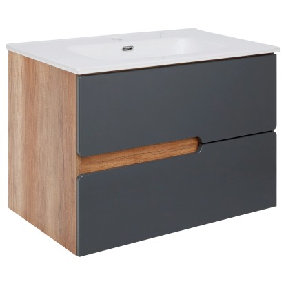 A-Interiéry Koupelnová skříňka SUZI CA 80 s umyvadlem, 820 x 560 x 470 mm