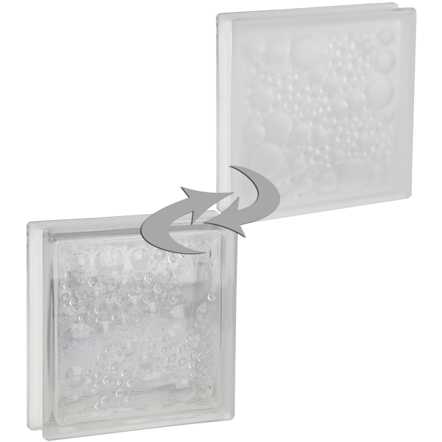 Fuchs Design Luxfera Savona lesklá/mléčné sklo, bílá, 19 x 19 x 5 cm