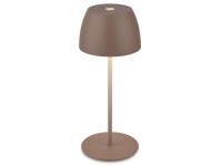 BRILONER Dobíjecí stolní lampa Serina Mini 2,5W 150lm 2700K hnědá pr. 8x20 cm BRILONER Dobíjecí stolní lampa Serina Mini 2,5W 150lm 2700K hnědá pr. 8x20 cm