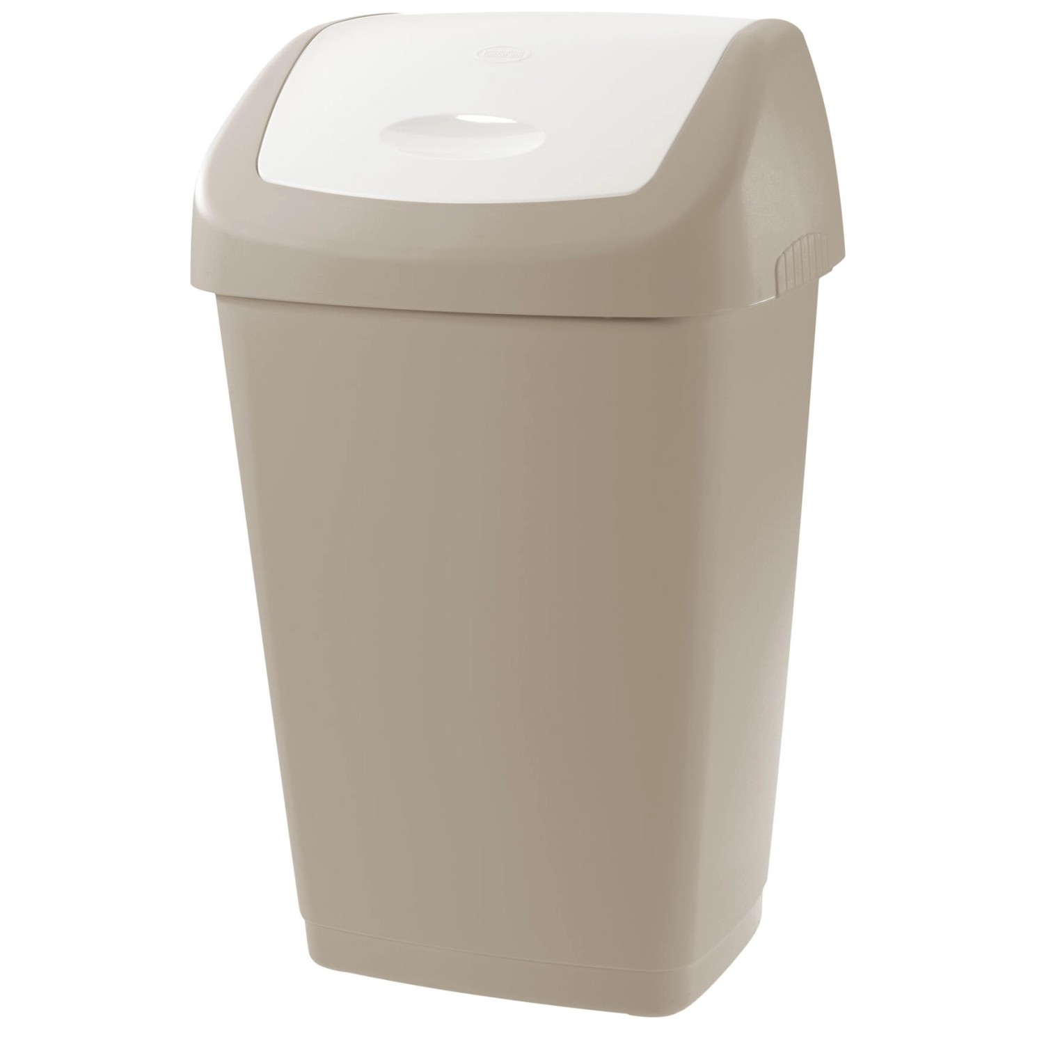 Tontarelli Odpadkový koš AURORA Swing Bin šedohnědá/bílá, 40 x 32 x 65 cm, 50 l