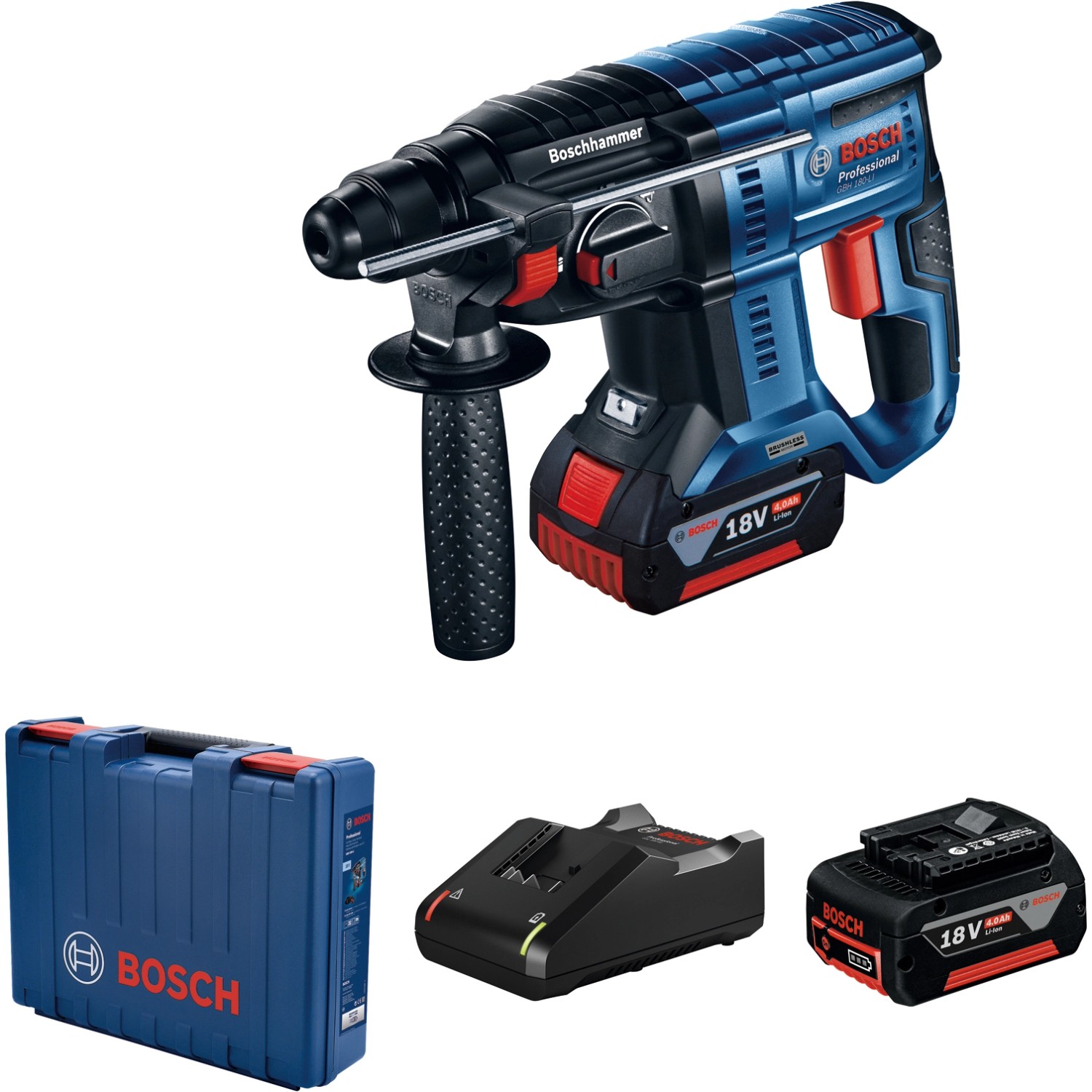 Bosch Professional Aku vrtací kladivo GBH 180-LI 1x aku, 1x nabíječka