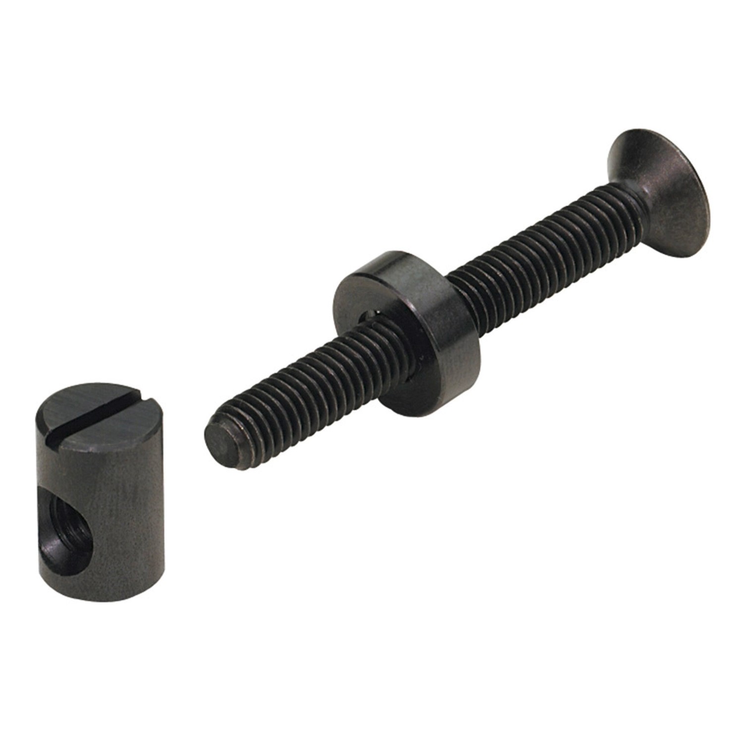 Hettich Spojovací kování s příčným válečkem, M6 x 50 mm, černěná ocel, 8 ks