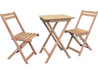 Sestava balkonového nábytku Sorata, olejované akáciové dřevo, 3-dílná Sestava balkonového nábytku Sorata, olejované akáciové dřevo, 3-dílná