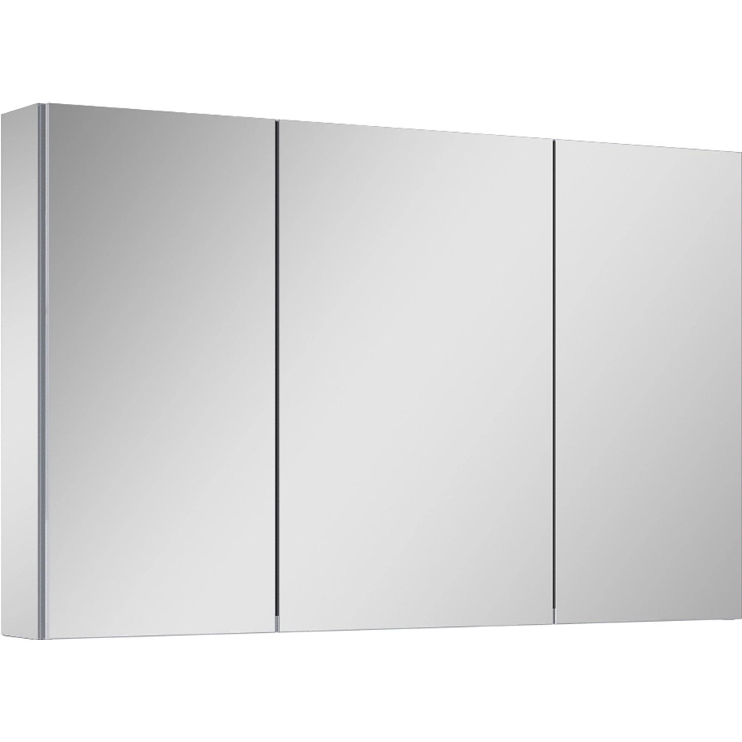 Maximus Zrcadlová skříňka Basic, 3 dvířka, zrcadlové strany, 100 cm