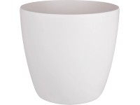 elho Květináč Brussels Round s kolečky bílý, pr. 35 x 33 cm