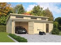 Weka Garáž na dvě auta 441, 44 mm vč. boč. odklád. prostoru, přír., 780 x 520 cm