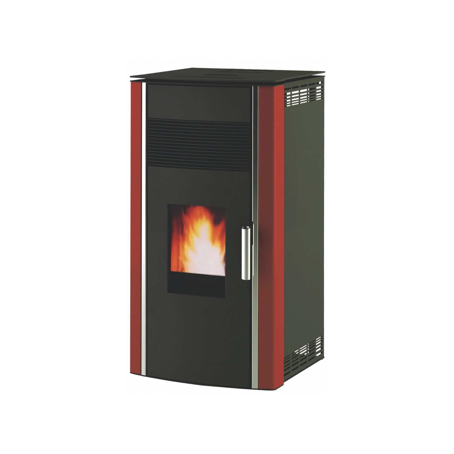 Alfa Plam Kamna na pelety Luca 12 kW, červená, 59 x 63 x 111 cm