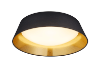 Reality LED stropní svítidlo Ponts černé pr. 450 mm