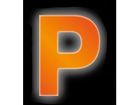 Conacord Reflexní domovní písmeno P, oranžové, 8 cm