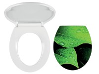 Ferro WC sedátko WC/SOFTNATURE, bílý duroplast, plastové závěsy, oválné