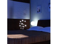 Crearreda Samolepicí dekorace, svítící hvězdy 3D, 1 arch, 15 x 31 cm Crearreda Samolepicí dekorace, svítící hvězdy 3D, 1 arch, 15 x 31 cm