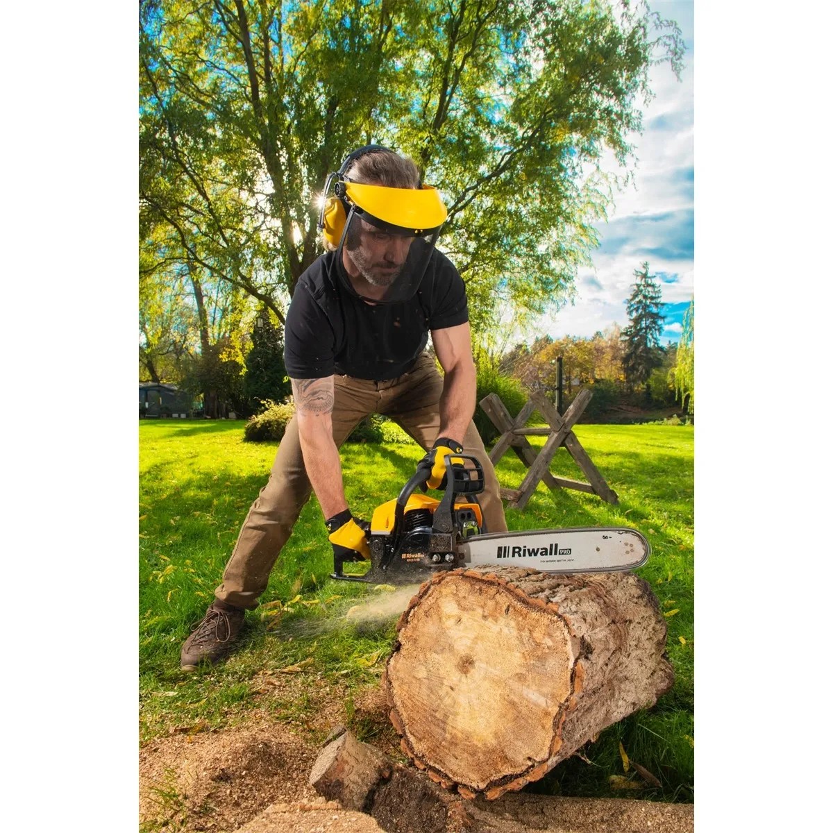 Obi Riwall Riwall PRO Řetězová pila s benzinovým motorem RPCS 5140 SET
