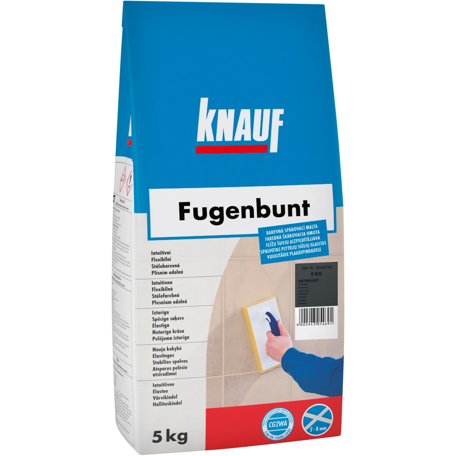 Spárovací hmota Knauf Fugenbunt antracit 5 kg