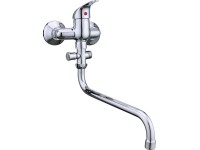 Kombinovaná nástěnná páková baterie Secchia chromovaná  rozteč 100 mm