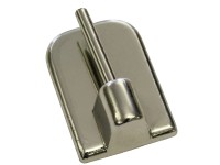 Gardinia Nalepovací háček pro vitrážní tyč, chrom, 4 ks, v. 11 mm