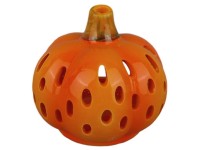 Anděl Přerov Svícen keramická dýně var. 2, oranžová, 8,5 x 8 cm Anděl Přerov Svícen keramická dýně var. 2, oranžová, 8,5 x 8 cm