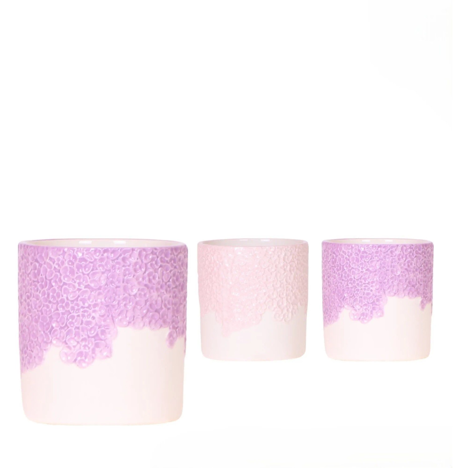 Royal Lemkes Keramický obal na květináč "Bloom Violet", různé druhy, pr.9cm, 1ks